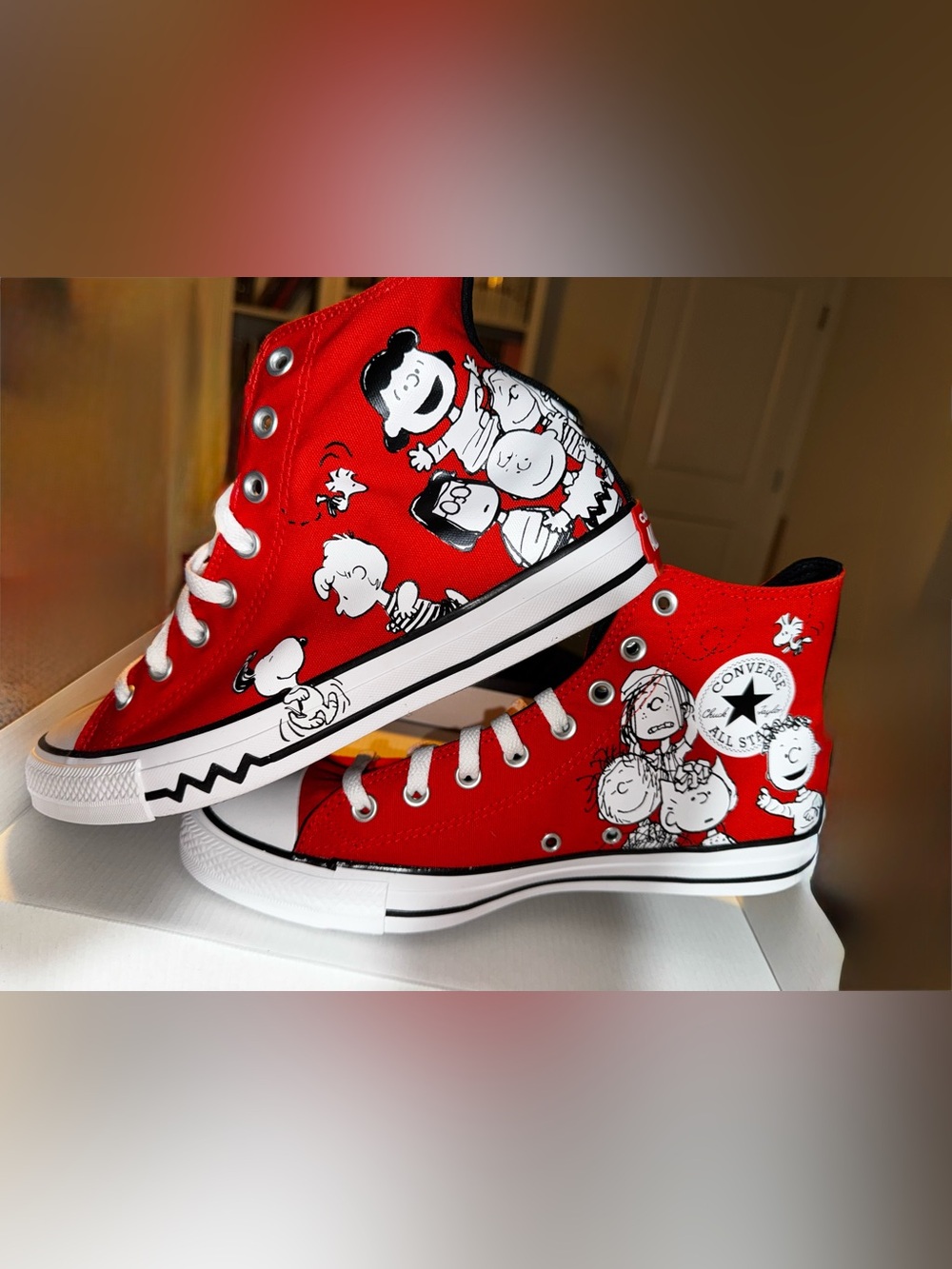 Converse x Peanuts Limited Edition Chuck Taylor High Top Sneakers - Picture 11 of 16